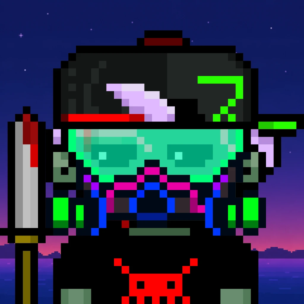 Minihood #0005 — balaclava, sword